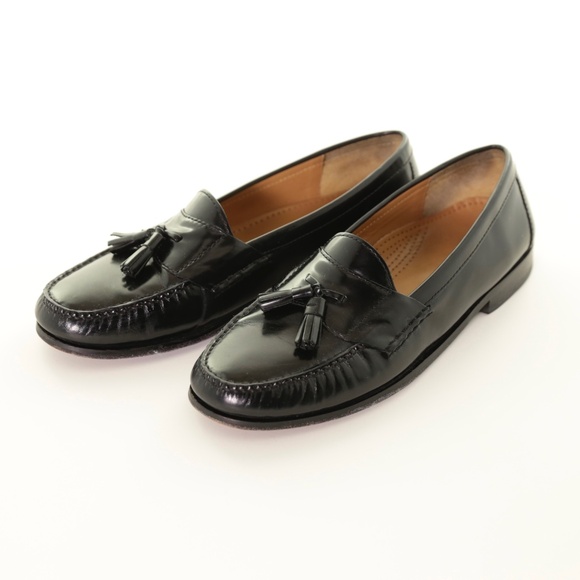 Cole Haan Pinch Tassel Black Leather Loafers Slip On Mens 11.5 D Preppy Classic - Picture 3 of 8